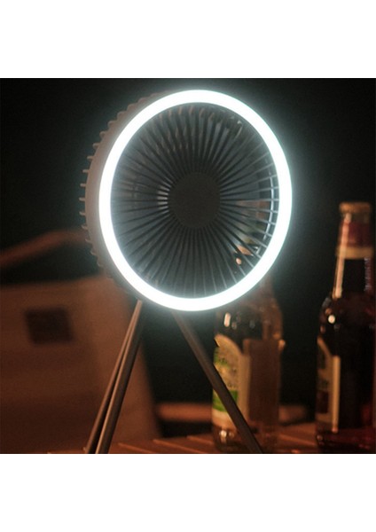 Taşınabilir LED Işıklı, USB Şarjlı, Asılabilir ve Ayakta Duran, Büyük Gücüne Sahip Kamp Vantilatörü (Yurt Dışından) indirimleri