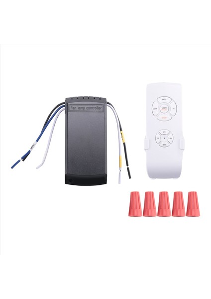 Evrensel Tavan Vantilatörü Lambası Uzaktan Kumanda Kiti Ac 220V Zamanlama Ayar Anahtarı Hızı Vericisi Alıcısı (Yurt Dışından)