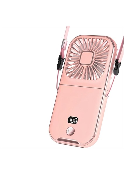 Açık Hava Mini Vantilatör Boyun Askılı Mobil Güç Masaüstü Standı Taşınabilir El Tipi USB Şarj B (Yurt Dışından)