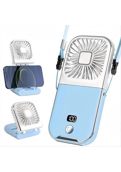 Açık Hava Mini Vantilatör Boyun Askılı Mobil Güç Masaüstü Standı Taşınabilir El Tipi USB Şarj B (Yurt Dışından) modelleri