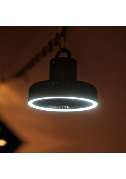 10000MAH Kamp Vantilatörü Şarj Edilebilir Masa Taşınabilir Kablosuz Tavan Tipi Power Bank LED Aydınlatmalı Beyaz (Yurt Dışından) modelleri