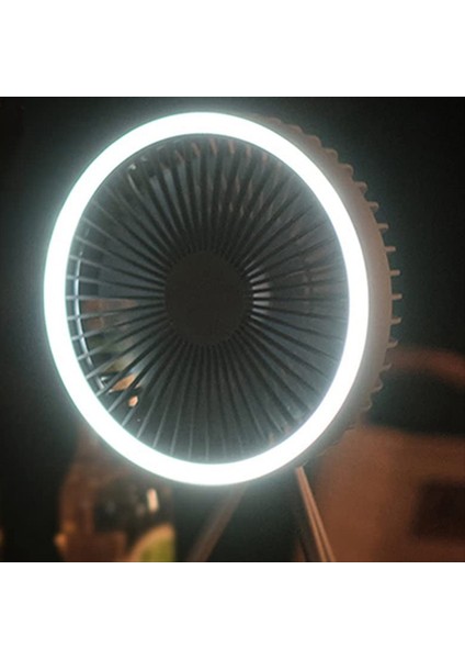 10000MAH Kamp Vantilatörü Şarj Edilebilir Masa Taşınabilir Kablosuz Tavan Tipi Power Bank LED Aydınlatmalı Beyaz (Yurt Dışından) fırsatları
