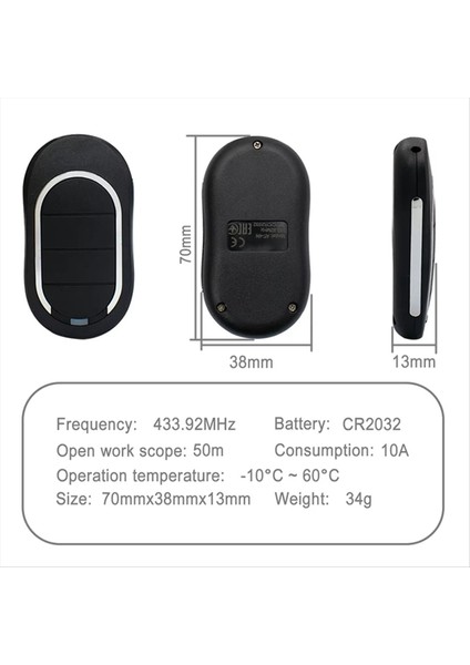 Alutech At-4n Kapı Otomasyonu Uzaktan Kumandası 433.92MHZ Dinamik Kod Bariyer Anahtarlık Garaj Kapısı Vericisi 5 Adet (Yurt Dışından) fırsatları