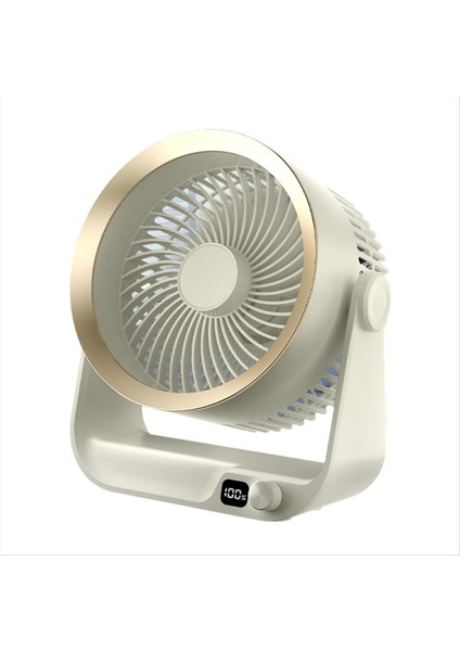 Taşınabilir Hava Sirkülasyonlu Masa Vantilatörü Masaüstü 4000MAH Pil Şarj Edilebilir 100 Hız Ayarlanabilir 180° Ev ve Ofis Için (Yurt Dışından)