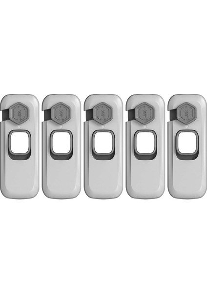 5'li Paket Çocuk Kilidi, Buzdolabı Kapı Kilidi, Dondurucu Kilidi Maksimum 1 Inç (25 Mm) Sızdırmazlık Şeridi Için Uygulanır (Yurt Dışından)