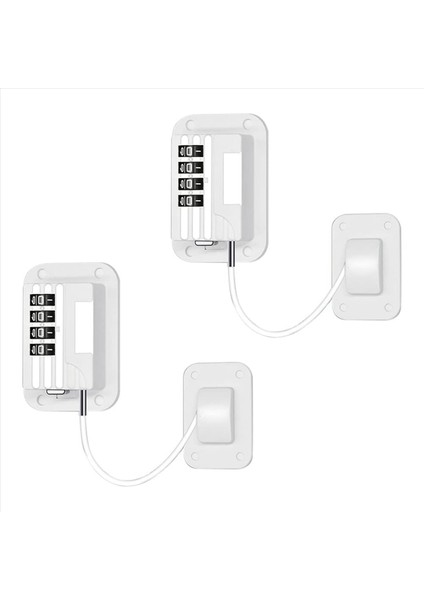 Kodlu Buzdolabı Kilidi, 4'lü Kilit Paketi, Delme Gerektirmez, Buzdolabı, Şarap Soğutucu ve Pencere Çekmecesi Için Kilitler (Yurt Dışından) fiyatları