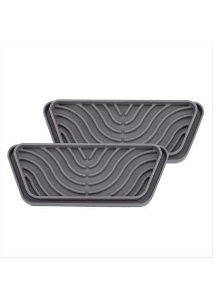 2 Adet Buzdolabı Damlama Tutucu Tepsi Mini Buzdolabı Buz ve Su Sebili Tava Dökülme Pedini Korur (Yurt Dışından)