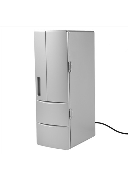 2x Buzdolabı Mini USB Buzdolabı Dondurucu Kutular Içecek Bira Soğutucu Isıtıcı Seyahat Buzdolabı Araba Ofis Kullanımı Taşınabilir (Yurt Dışından) fırsatları