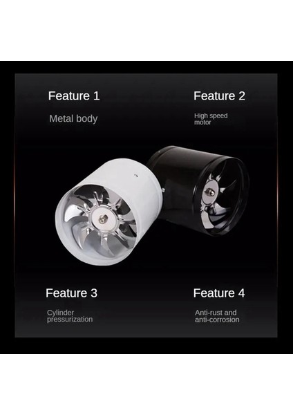 Boru Egzoz Fanı Hava Vantilatörü Metal Havalandırma Mini Aspiratör Banyo Tuvalet Duvar Kanalı A (Yurt Dışından) fırsatları