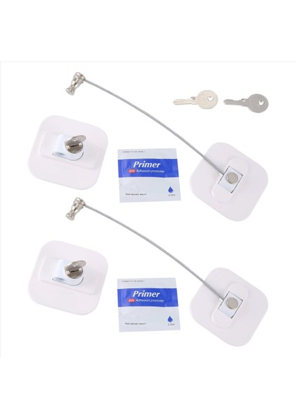 Yetişkinler Için Anahtarlı Buzdolabı Kilidi, Mini Buzdolabı Kilidi, Buzdolabı, Dolap Kapağı (Beyaz 2'li Paket) (Yurt Dışından) fiyatları