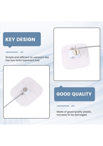 Yetişkinler Için Anahtarlı Buzdolabı Kilidi, Mini Buzdolabı Kilidi, Buzdolabı, Dolap Kapağı (Beyaz 2'li Paket) (Yurt Dışından) indirimleri