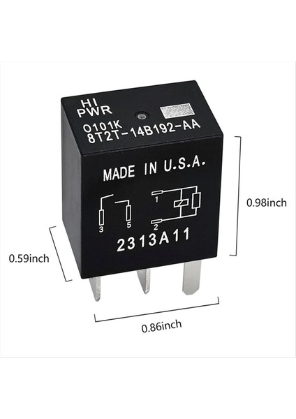 8T2T-14B192-AA Rölesi - Edge Yeni Mondeo Explorer Fanı Için 4 Pinli 12VDC Otomotiv Yedek Parçası (Yurt Dışından) fiyatları