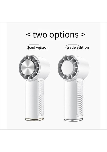 Taşınabilir El Tipi Vantilatör Mini Klima Vantilatörü, 2000MAH USB Şarj Edilebilir, Mavi, A (Yurt Dışından)