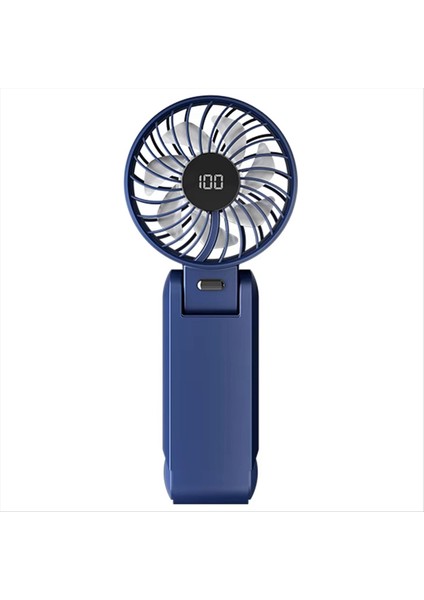 Taşınabilir Mini Soğutma Fanı 5 Hızlı USB Şarj Edilebilir Ekranlı 1500MAH Açık Hava Katlanabilir Boyun Askılı Fanlar (Yurt Dışından)