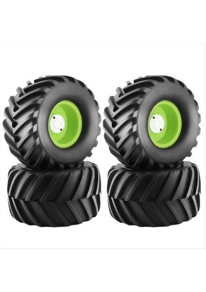 4 Adet 12 mm Altıgen Göbekli Rc Kamyon Lastiği ve Jantları 1/10 Stampede Hoss Yeşil Için 2,95 (Yurt Dışından)