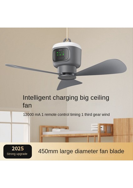 Uzaktan Kumandalı Mini Tavan Vantilatörü USB Kablosuz Soğutma Taşınabilir LED Gece Lambası Kamp Küçük (Yurt Dışından) indirimleri