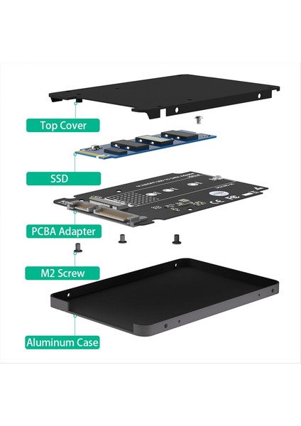 M.2 Adaptöründen 2.5 Kasaya, B & M Anahtar Tabanlı Ngff SSD Dönüştürücü 3.0 Kart Desteği 2230 2242 2260 2280 (Yurt Dışından) fırsatları