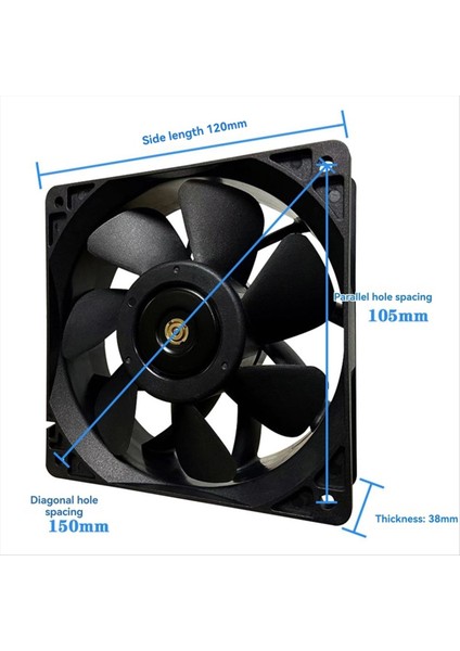 Antminer Bitmain S7 S9 4 Pinli Madenci Soğutma Fanı Konnektörü Fırçasız Yedek DC12V 5.0A Soğutucu Düşük Gürültü (Yurt Dışından) indirimleri