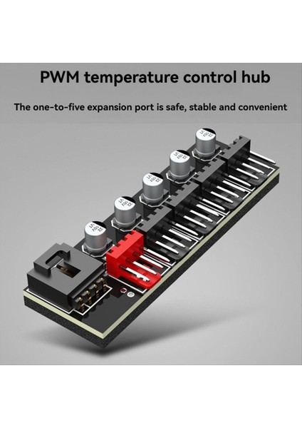 5 Portlu Masaüstü Bilgisayar Soğutucu Soğutma Fanı Hub Pwm Ayırıcı Kontrol Adaptörü 4 Pin Için 1'den Hub'a (Yurt Dışından) fiyatları