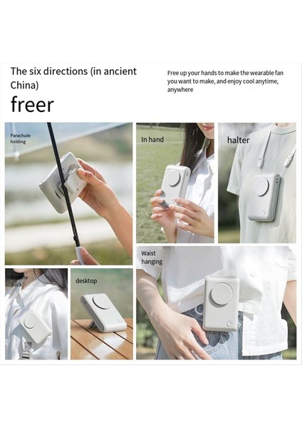 Bel Klipsli ve Boyun Askılı Tasarıma Sahip Şarj Edilebilir Taşınabilir Vantilatör, Kamp ve Açık Hava Aktiviteleri Için Eller Serbest Soğutma (Yurt Dışından) fırsatları