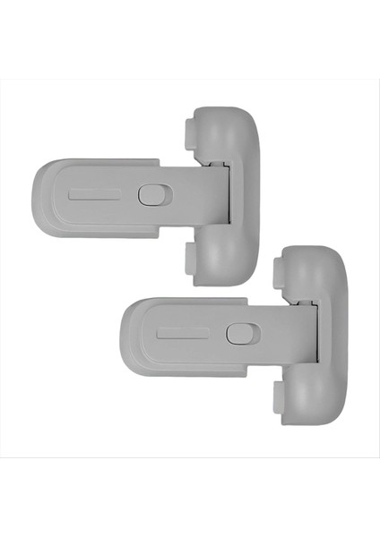 2 Adet Güvenli Buzdolabı Kilidi, Çocuklara Karşı Korumalı Buzdolabı Dondurucu Kapısı, Sızdırmazlık Şeritleriyle Buzdolaplarını Korur Gri (Yurt Dışından)