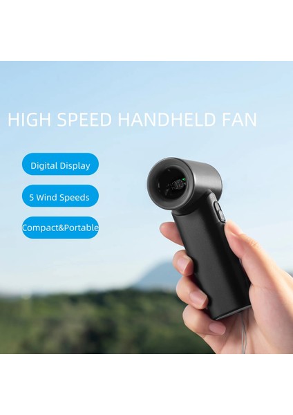 El Tipi Elektrikli Vantilatör Mini Turbo Hava Soğutma Ofis, Açık Hava Seyahat, Düşük Gürültü, Güçlü Hava Akışı Beyaz (Yurt Dışından) modelleri