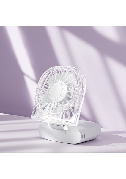 Şeffaf Tasarımlı, Beş Kademeli Ayarlı Askılı ve Masaüstü Standlı Taşınabilir USB Fanlar Pembe (Yurt Dışından) modelleri