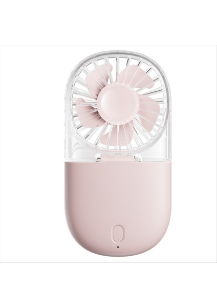 Şeffaf Tasarımlı, Beş Kademeli Ayarlı Askılı ve Masaüstü Standlı Taşınabilir USB Fanlar Pembe (Yurt Dışından) indirimleri