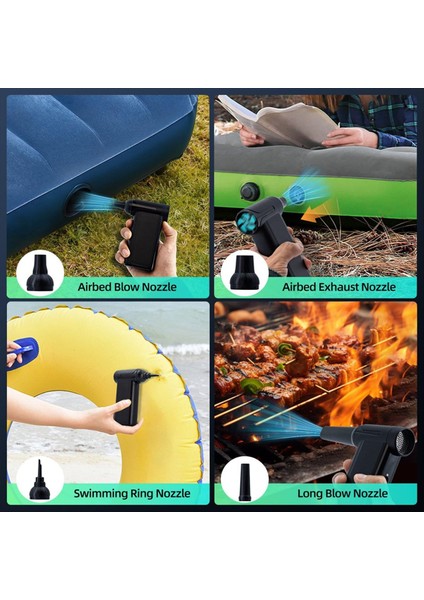 Mini Fan, Basınçlı Hava Toz Alma Cihazı 130000 Rpm Kablosuz Güçlü Üfleyici, Temizlik, Araba, Ev Aletleri Için (Yurt Dışından) indirimleri