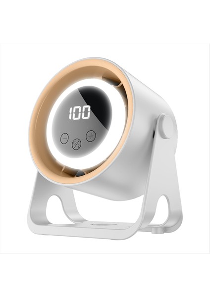 Masaüstü Vantilatörleri Küçük Sessiz, 100 Hız Şarj Edilebilir Taşınabilir Vantilatör, 1800MAH Pil ile Dijital Ekranlı Beyaz (Yurt Dışından) indirimleri