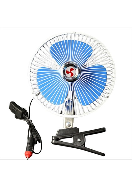 Inç 12V Araç Taşınabilir Soğutma Fanı Yaz Otomatik Küçük Klipsli 180° Salınımlı Düşük Gürültülü Hava Soğutucu Kamyon Için (Yurt Dışından)