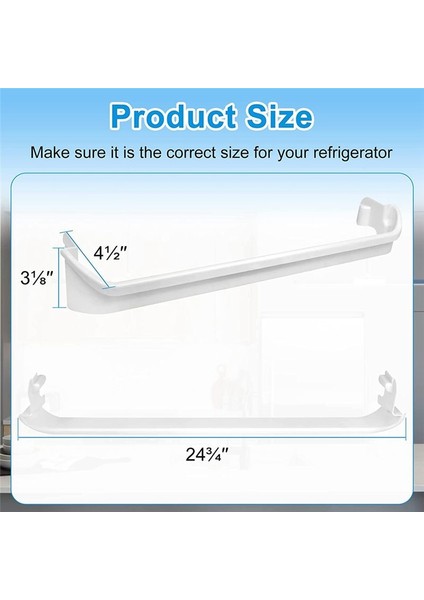 240534901 Buzdolabı Kapı Rafı Çubuğu Uyumlu Değiştirilebilir 948954 AP3214630 PS734935 EAP734935 Dondurucu Çekmecesi (Yurt Dışından) modelleri