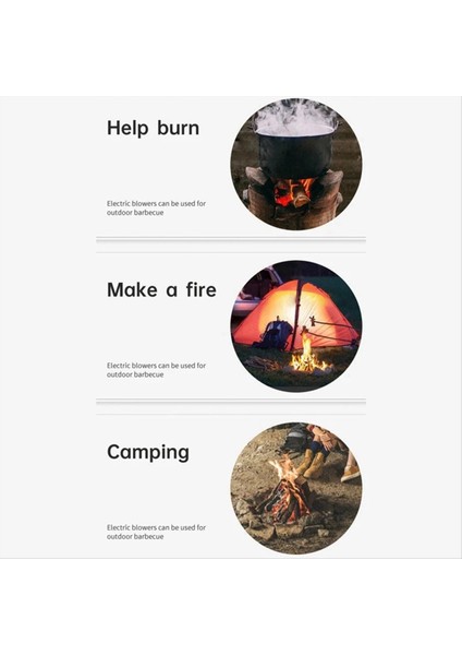 DC12V 1.5A Barbekü Üfleyici Fan Metal Eritme Soğutma Fanları Taşınabilir Elde Taşınabilir Barbekü Kampı (Yurt Dışından) fırsatları