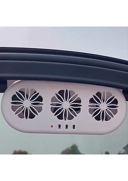 Araba Camı Egzoz Fanı Hava Sirkülasyonu Soğutucu Radyatör Güneş Enerjili Enerji Tasarrufu Beyaz (Yurt Dışından) indirimleri