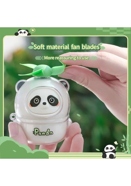 Panda Temalı El Tipi Vantilatör, USB Şarj Edilebilir Mini Taşınabilir Vantilatör, Yumuşak Kanatlar, Düşük Gürültü, Dış Mekan Kullanımı Için Ideal, Seyahat Dostu (Yurt Dışından) fırsatları