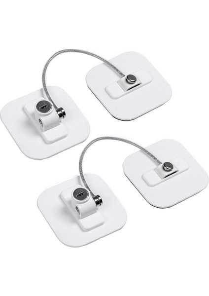 Buzdolabı Kilidi, Buzdolabı Kilitleri, Çocuk Güvenliği Için Anahtarlı Dondurucu Kilidi, Dolap Kilitleri - 2'li Paket (Yurt Dışından)