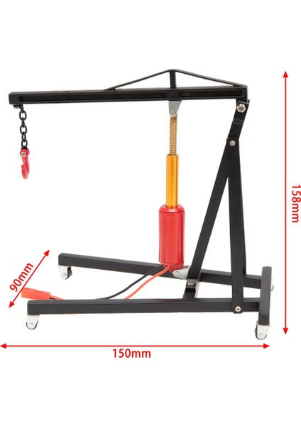 1/10 Rc Paletli Araç Trx4 Eksenel SCX10 Için Metal Elektrikli Vinç Motor Bakım Braketi Standı Jakı, Siyah (Yurt Dışından) indirimleri