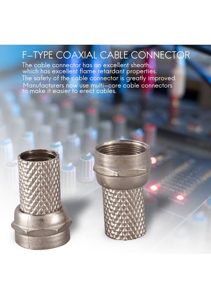 20 Adet Cctv Rg6 F Tipi Twist-On Koaksiyel Koaksiyel Kablo Konnektörü Erkek (Yurt Dışından) modelleri