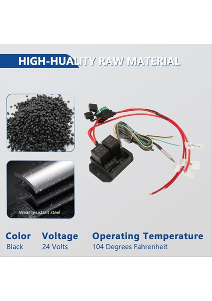 Dijital Radyatör Fan Kontrol Cihazı Anahtarı 12V 0444 Ayarlanabilir Sıcaklık Aralığı Elektrikli Termal Fan Anahtarı Kiti (Yurt Dışından) indirimleri