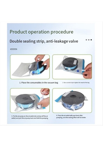 3D Filament Yeniden Kullanılabilir Sıkıştırma Depolama Için 30X34 cm Yazıcı Sarf Malzemeleri Vakum Torbaları (Yurt Dışından) fiyatları