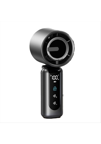 Taşınabilir El Tipi Mini Vantilatör, 4000MAH Pil Şarj Edilebilir, Aı Dijital Ekran, Kadınlar, Erkekler, Kamp, Seyahat, Yaz Için Hediyeler (Yurt Dışından)