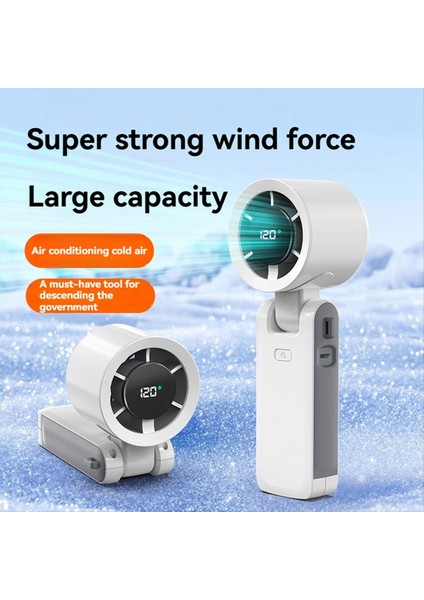 Katlanabilir El Tipi Vantilatör 120 Hızlı Kişisel Vantilatör Mini Turbo USB Şarj Edilebilir Açık Hava Seyahati Için (Yurt Dışından) indirimleri