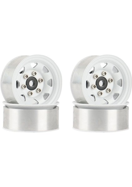 1/10 Rc Paletli Araç Axial Jr D90 CC01 LC70 Mst Için 4 Adet 1.55 Metal Beadlock Jant Lastik Seti, 1 Beyaz (Yurt Dışından) fırsatları