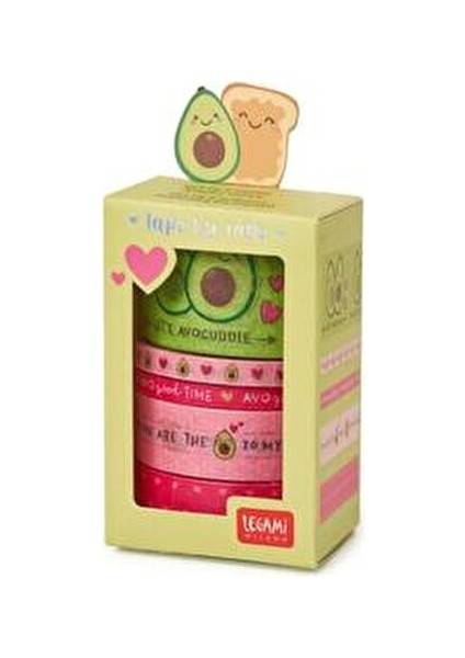 Bant Seti Avokado Temalı Çok Renkli 4 Parça Kırtasiye Malzemesi fiyatları