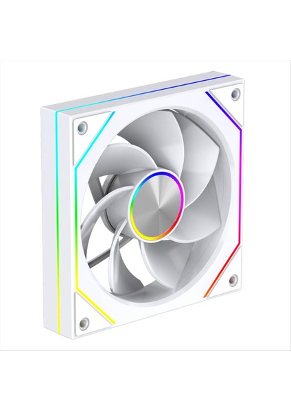 Bilgisayar Kasası Fanı 120MM 5V 3pın Argb 4 Pin Pwm Soğutma 12V Büyük Hava Hacmi 49.32CFM 1600RPM Ters Beyaz (Yurt Dışından)