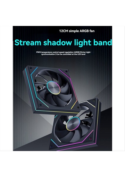 Bilgisayar Kasası Fanı 120MM 5V 3pın Argb 4 Pin Pwm Soğutma 12V Büyük Hava Hacmi 49.32CFM 1600RPM Ters Beyaz (Yurt Dışından) fiyatları