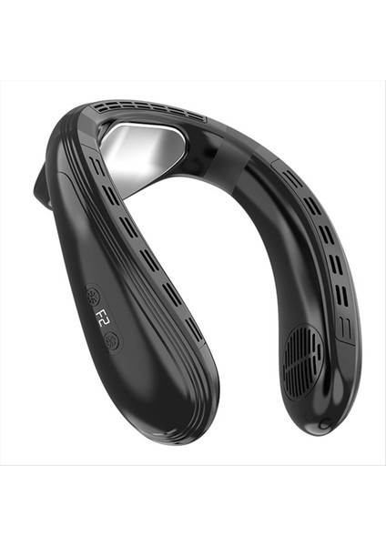 Boyun Askılı Küçük Vantilatör Taşınabilir USB Şarjlı Kanatsız Türbin Giyilebilir Soğutma Klima Soğutma (Yurt Dışından)