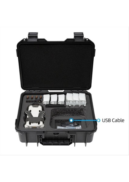 Mini 4 Pro Saklama Kutusu Patlamaya Dayanıklı Taşınabilir Su Geçirmez Kutu Sert Kabuk Büyük Kapasiteli (Yurt Dışından) fırsatları