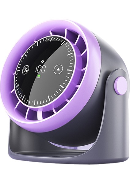 Dijital Ekranlı, Çok Hızlı Ayarlanabilir Dokunmatik Ekranlı Masa Vantilatörü Taşınabilir Mini Ofis Masaüstü (Yurt Dışından)