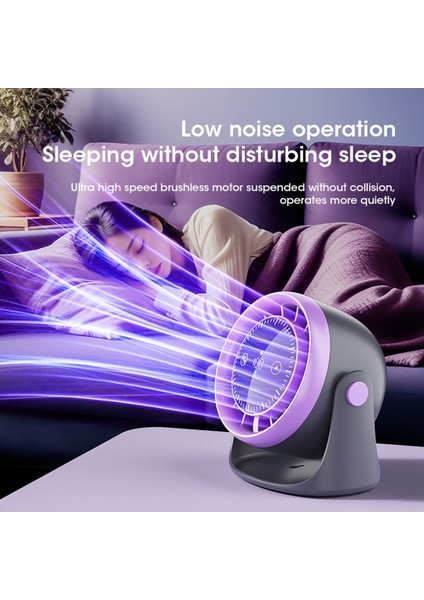 Dijital Ekranlı, Çok Hızlı Ayarlanabilir Dokunmatik Ekranlı Masa Vantilatörü Taşınabilir Mini Ofis Masaüstü (Yurt Dışından) fiyatları